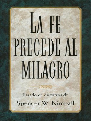 cover image of Basado en discoursos de Spencer W. Kimball